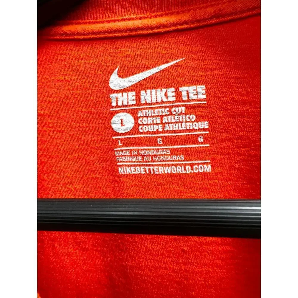 NIKE Clemson Tigers 2016 women’s Iren Orange Short sleeve football tee sz L
